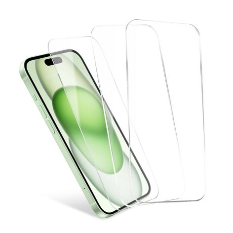 3x Screen Protector for Apple iPhone 15, 15 Pro; iPhone 15, 15 Pro – Glass (9H hardness) from CELLONIC