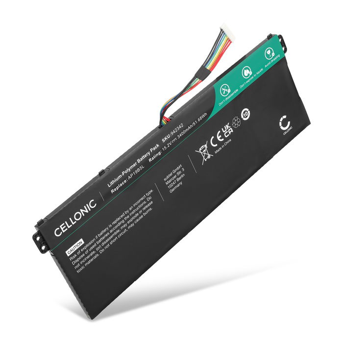 Acer Aspire 7 A715-75G Batterie 15.2V 3400mAh de Cellonic
