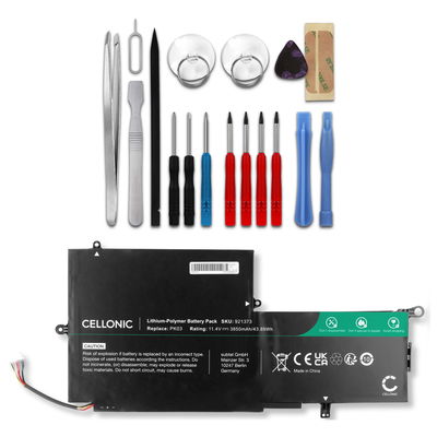Batterie pour HP Spectre 13-4000 series / Spectre x360 13-4000 series / Spectre Pro x360 G1/G2 + Werkzeug-Set 11.4V 4800mAh + kit d'outils de CELLONIC