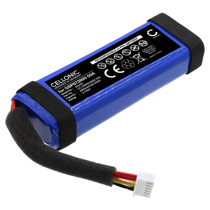 Batterie Harman Kardon Allure Portable GSP872693 03A (6000mAh, 3.7V) de CELLONIC