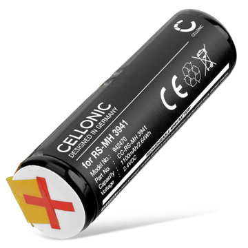 Batterie pour Braun DLX S18.535.3 Oral-B Sonic 3721 Rowenta CuraMed Dentasonic Dentacontrol 707 Dentacontrol Duo 1100mAh de CELLONIC