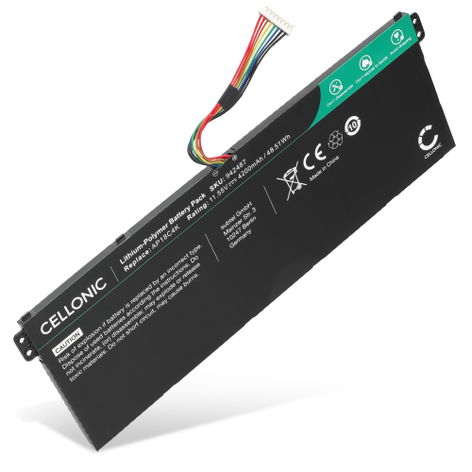 Batterie pour Ordinateurs Portables Acer Aspire 1 A114; Chromebook 314 C933, CB314 AP18C4K (4200mAh, 11.55V) de CELLONIC