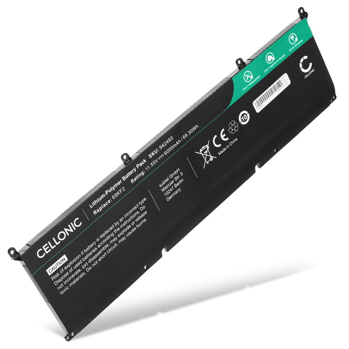 Dell 69KF2 Batterie 11.55V 6000mAh de Cellonic