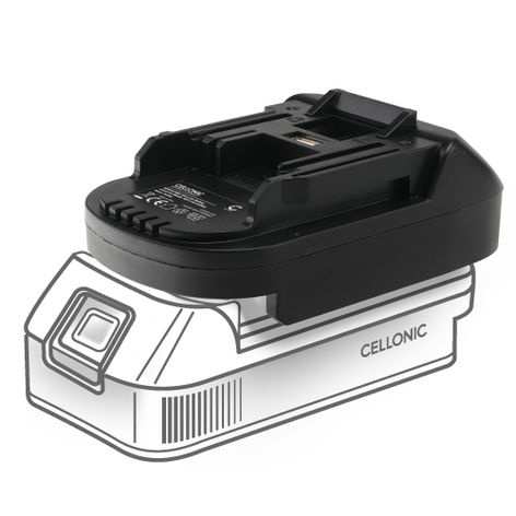 Adaptateur de batterie BS18MT – noir CELLONIC