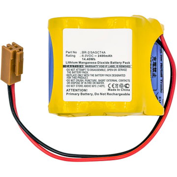 Batterie pour FANUC 18-T Series PLC ALPHA iSV CNC system amplifiers - BR-2 3AGCT4A / A98L-0031-0025 / A06B-6114-K504 2400mAh / 14.40Wh de CELLONIC
