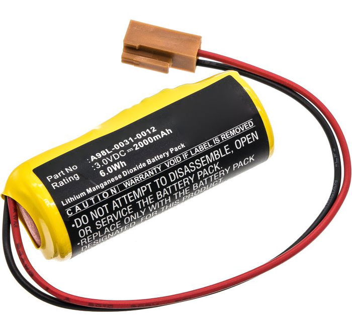 Batterie pour FANUC 15, 16, 18i, 20i, 21i - LX98L-0031-0012 2000mAh / 6.00Wh de CELLONIC