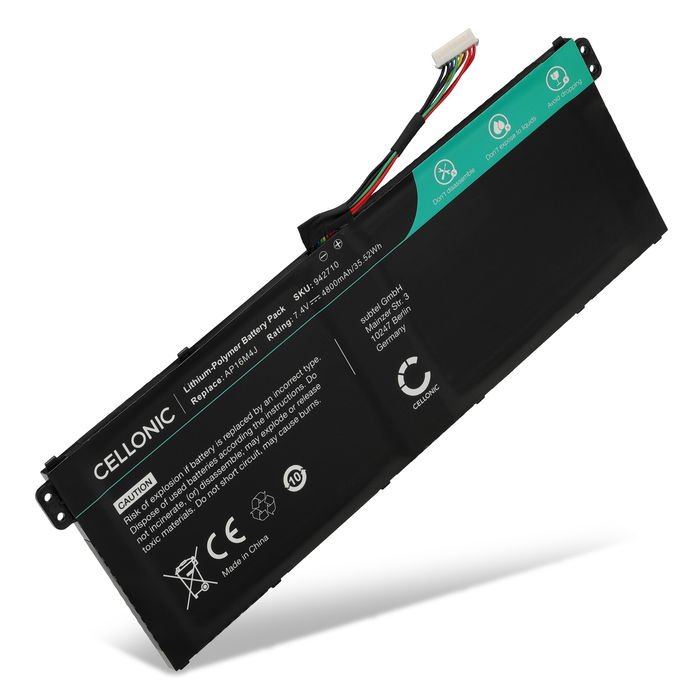 Acer Aspire 5 A515-41G Batterie 7.4V 4800mAh de Cellonic