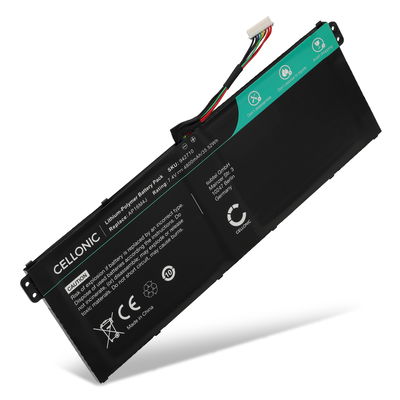 1x Batterie pour Acer Aspire 5 A515-41G, 1 A114, 3 A315, 1 A114-33, ES1-523, 3 A315-31, A A315-54, A A315-54K, 3 A317, A A311-31, Acer A114-33, AP16M4J, NX.GVWSA.002 7.4V 4800mAh de CELLONIC