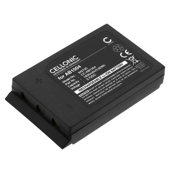 Batterie pour Akerstroems M 8B, M-10B, M12-B, Era 100J Transmitters, Remotus ERA 8B, Mercury 10b 1600mAh de CELLONIC