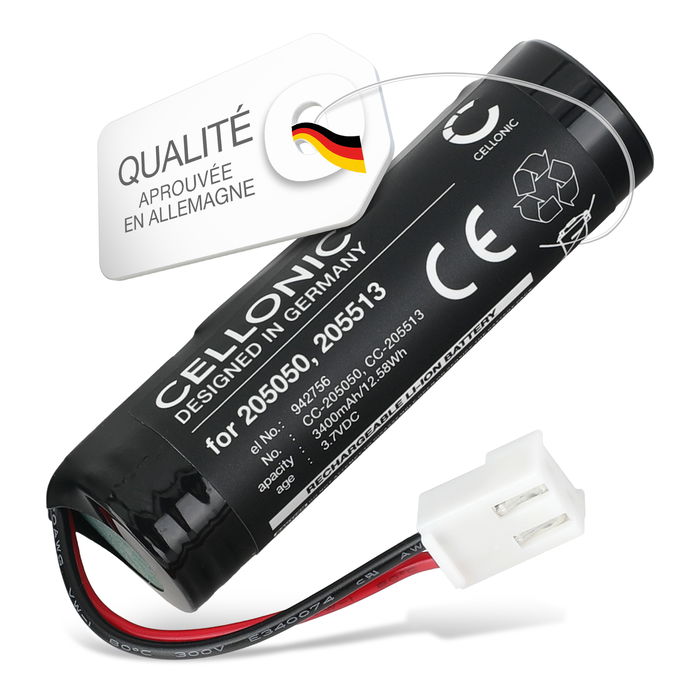 Batterie pour Leifheit 51000, 51113, 51114, 51002 Dry and Clean, 51000, 51113, 51002, 51114 3400mAh de CELLONIC
