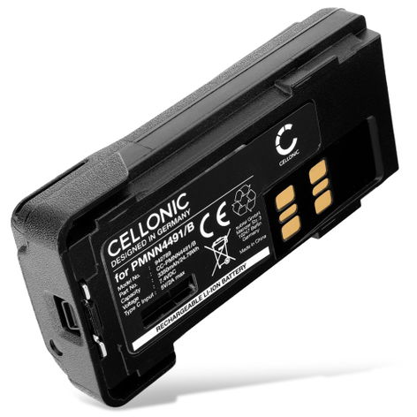 Batterie pour Talkies-Walkies Motorola DP2400E; DP4400; DP4400E; DP2400; DP4800; DP4801E (3350mAh, 7.4V) de CELLONIC