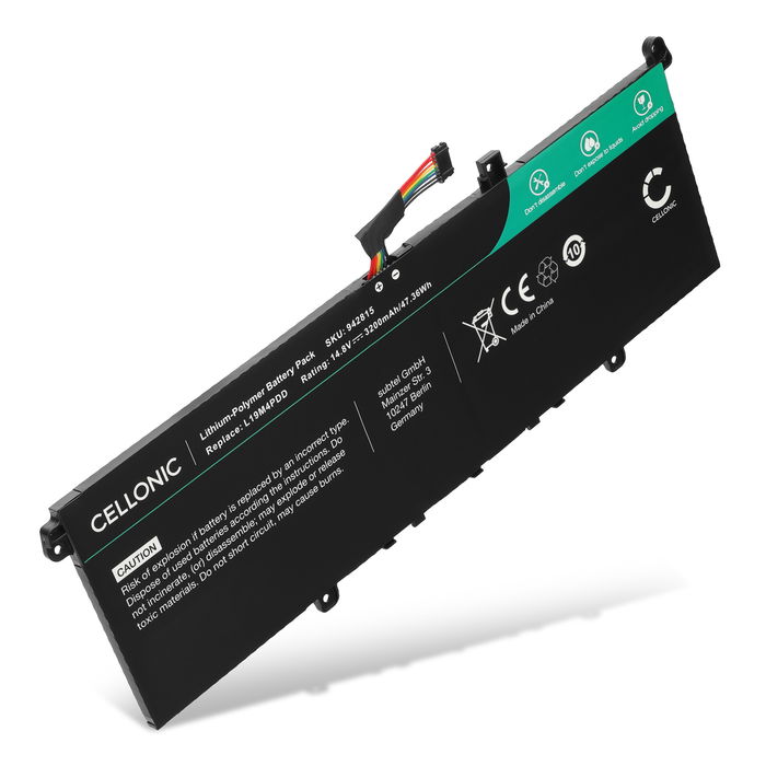 Batterie pour ThinkBook 13s G2 ITL, 13s G3 ACN, 13s ITL, 14s G2 ITL, Lenovo 5B10Z37621 14.8V 3200mAh de CELLONIC