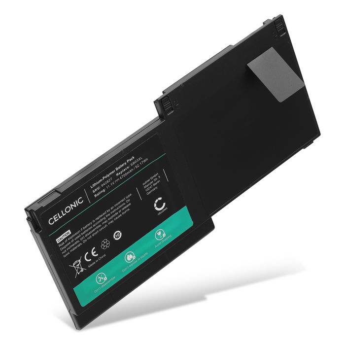 Batterie pour HP Elitebook 820 G1, 820 G2, 725 G2, 720 G2, 720 G1, 725 G1, HP SB03XL, SB03 11.1V 4700mAh de CELLONIC