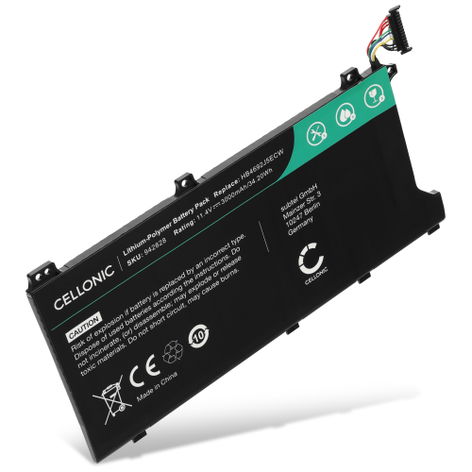 Batterie pour Ordinateurs Portables Huawei MateBook D 15, 15 2020, 15 AMD; HLY-19R HB4692J5ECW-31 (3000mAh, 11.4V) de CELLONIC