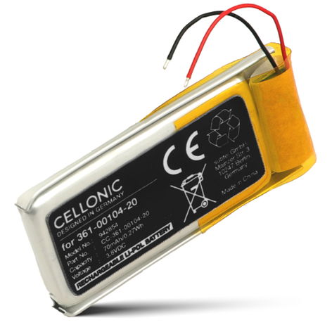 Batterie pour montres connectées et bracelets d’activité Garmin Swim 2 (50mAh, 3.8V) de CELLONIC