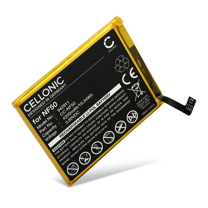 Batterie NF50 pour Motorola Edge 2022 - XT2205-3 4200mAh de CELLONIC
