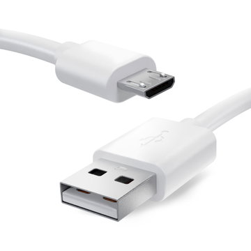 Câble Micro USB de 1m pour appareil photo Nikon D7500 D5600 D3500 D3400 P1000 P600 P900 P950 W150 W300 S6900 B700 A900 transfert de données 2A blanc PVC