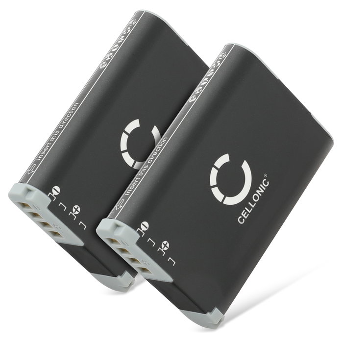 2x Batterie pour Canon PowerShot G1 X Mark II, Legria Mini X,VIXIA Mini X,Canon NB-12L NB-12L (1900mAh, 3.6V) de CELLONIC