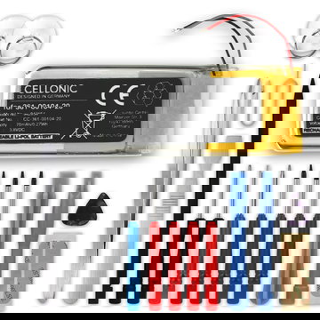 1x Batterie Garmin Forerunner 45, 45S, Swim 2, 361-00104-20 (70mAh, 3.8V) + kit d'outils 17pcs de CELLONIC