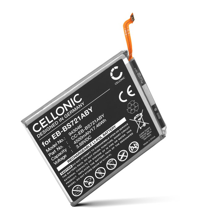 Batterie Samsung Galaxy S24 FE, SCG30, SM-S721, SM-S7210, SM-S721A, SM-S721B, SM-S721B/DS, SM-S721J, SM-S721N, SM-S721Q, EB-BS721ABY EB-BS721ABY (4500mAh, 3.88V) de CELLONIC