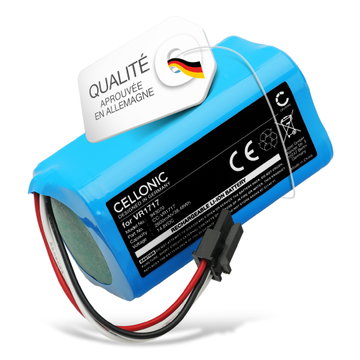 Batterie pour Airrobo P10, ROVUS BL500, BL500N, BL517, Proscenic Cocoa Smart 780T, Cocoa Smart 790T, SUMMER P1S, Summer P2s, VR1717 2600mAh de CELLONIC