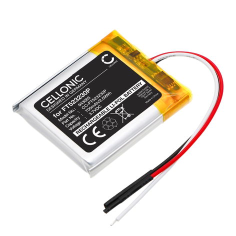 Batterie pour Casques et Écouteurs Poly Voyager Focus 2 Poly Voyager Focus 2 (700mAh, 3.7V) de CELLONIC