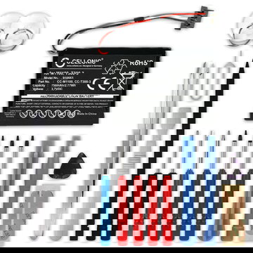 Batterie pour Mitac Mio Moov M400, Mio Moov M405, Mio N177, Mio Moov 500, M1100, 338937010172 750mAh + kit d'outils 17pcs de subtel