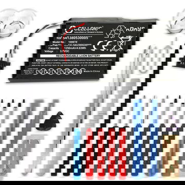 Battery for Medion GoPal P4410/P4210; Becker Active 43/Ready 43; Mitac Mio P350/P550 1250mAh + Tool-kit 17pcs from subtel