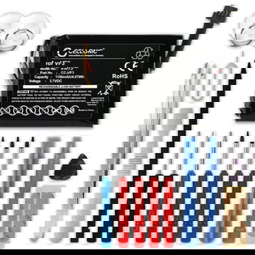 Batterie pour TomTom Quanta, GO XL 330, GO XL 310, VF3F, FM68360420759, VF3 1100mAh + kit d'outils 17pcs de subtel