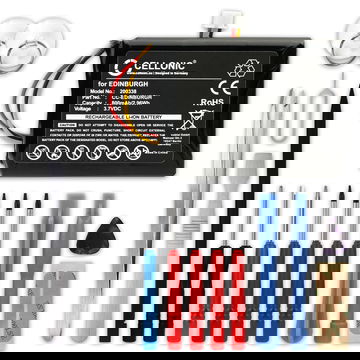 1x Batterie TomTom ONE XL, 3rd Edition, XL Europe, XL Regional, XL 325 F724035958 ICP553443AR LG ICP523450 C1 (800mAh, 3.7V) + kit d'outils 17pcs de CELLONIC