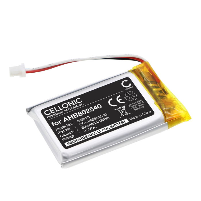 Batterie Sena Spider ST1 (SP105, SP88), Spyder 1S XK701953 (800mAh, 3.7V) de CELLONIC