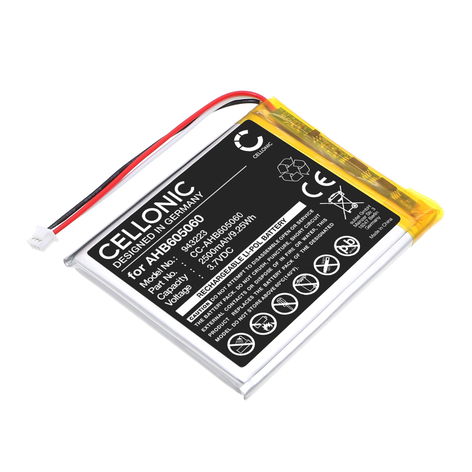 Battery for HelloBaby HB50; HB40; HB6351 AHB605060 (2500mAh, 3.7V) from CELLONIC