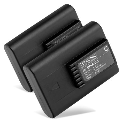 2x Batterie pour Appareils Photo Leica M8; M9-M; M9-P BP-SCL1 (1700mAh, 3.7V) de CELLONIC