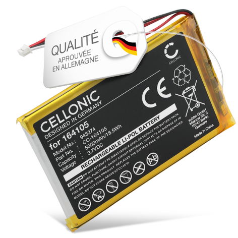 Batterie pour VTech RM5766HD; RM7766HD; VM901; LeapFrog LF915HD (5000mAh, 3.7V) de CELLONIC