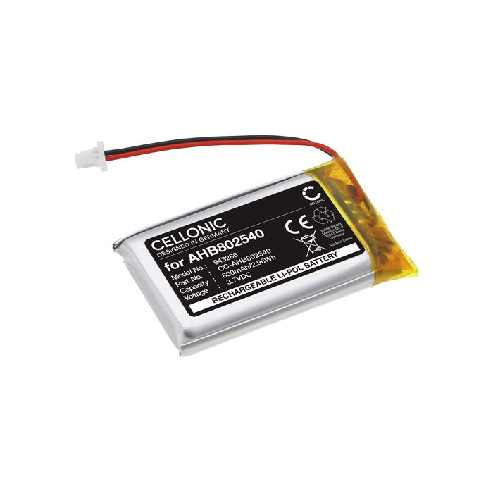 Batterie Sena SF2, SF4 AHB802540 (800mAh, 3.7V) de CELLONIC