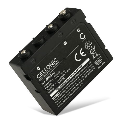 Battery for Ledlenser H7R Core, SE; H7 SE; H7.2 603040 (2000mAh, 3.7V) from CELLONIC