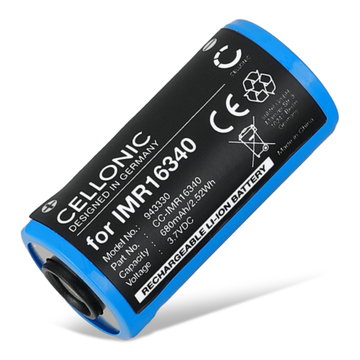 Batterie pour Olight Baton 3, Perun Mini, S1R Baton II 680mAh de CELLONIC