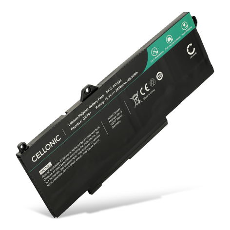 Battery for Dell Precision 3581, 3561, 3470; Latitude 3561 GRT01 (3950mAh, 15.4V) from CELLONIC