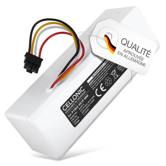 Batterie pour Roborock 1C STYTJ01ZHM Xiaomi SKV4093GL Dreame MC1808 Roborock SKV4093GL Xiaomi Roborock 1C 2550mAh de CELLONIC