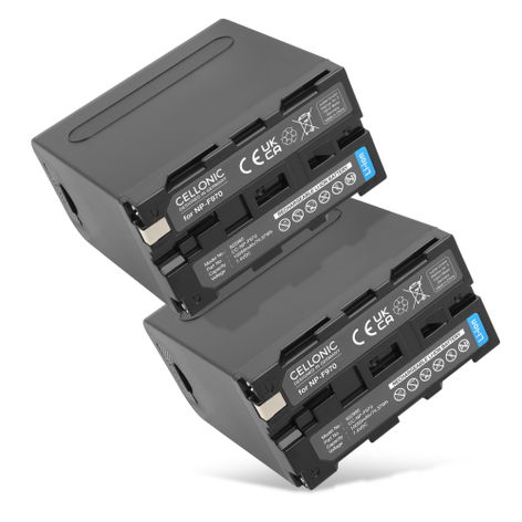 2x Batterie pour Appareils Photo Z Cam E2, E2 Cinematic Camera; Sony CCD-SC5 NP-F930 NP-F950 NP-F960 NP-F970 XL-B2 XL-B3 (10050mAh, 7.4V) de CELLONIC