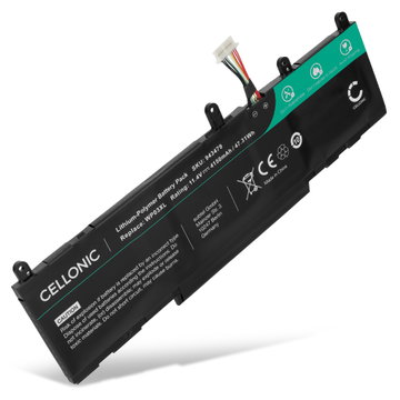 1x Batterie pour HP EliteBook 830 Gen 9, 840 Gen 10, 1040 G10, Elite x360 830 G11, ZBook Firefly 14 G10, Firefly 16 G10, Elitebook 835 Gen 10, WP03XL 11.4V 4150mAh de CELLONIC