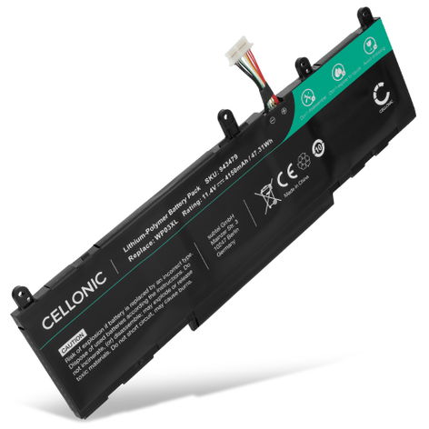 Battery for HP Elite x360 830 G11, G9; ZBook Firefly 14 G10, G9 (4150mAh, 11.4V) from CELLONIC
