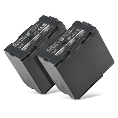2x Batterie pour Panasonic NV-GX7, AG-AC90, AG-DVX100, NV-DA1, NV-MX500, NV-DS60, NV-GS1 CGA-D54 CGR-D120 -D220 (3300mAh, 7.4V) de CELLONIC