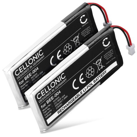 2x Batterie pour Manettes et Consoles Nintendo Joy-Con 2 BEE-004 (500mAh, 3.8V) de CELLONIC