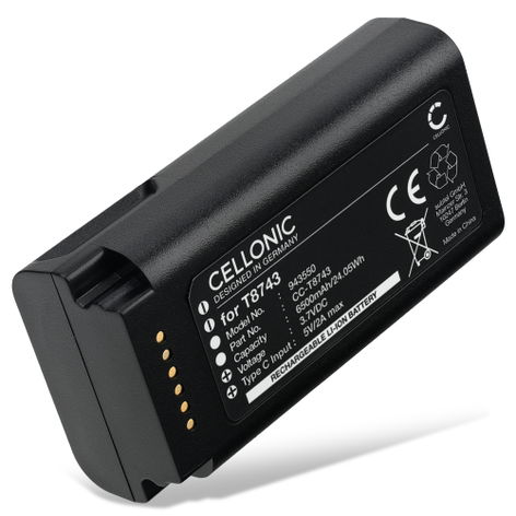 Batterie pour Eufy Video Doorbell E340 T8743 (6500mAh, 3.7V) de CELLONIC