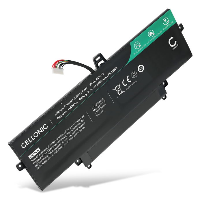 Batterie HP EliteBook x360 1040 G8, x360 1040 G7, x360 1030 G7 HP HK04XL, HK04054XL-PL, HK04078XL-PL HK04XL (6600mAh, 7.6V) de CELLONIC