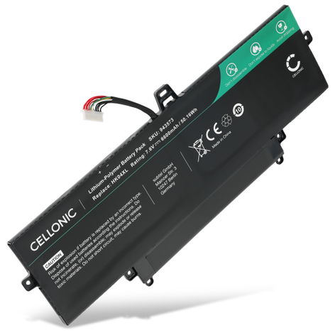Batterie pour Ordinateurs Portables HP EliteBook x360 1030 Gen 8 HK04XL (6600mAh, 7.6V) de CELLONIC
