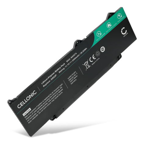 Batterie pour Ordinateurs Portables Dell Latitude 5455, 14 5455, 14 7455 DR02P (3500mAh, 11.1V) de CELLONIC