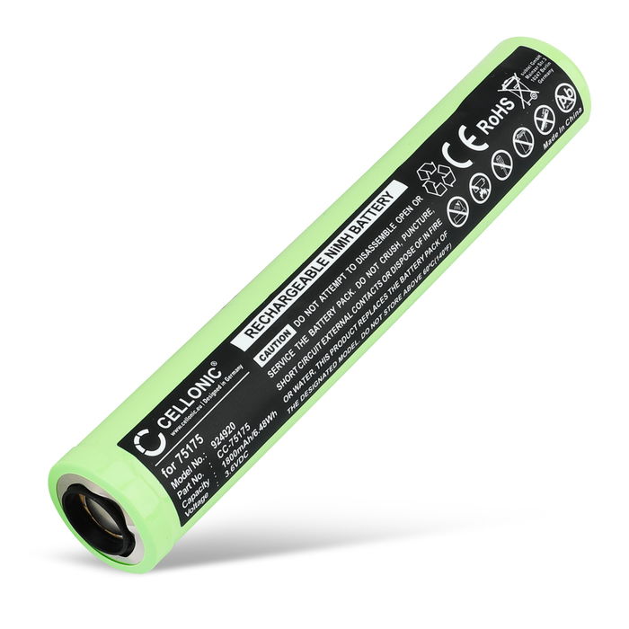 Batterie Streamlight Stinger, 75301, 76000, 75300, 75309, 75305, 75308, 76600, 75302, 75311 NiMH 3.6V (1800mAh, 3.6V) de CELLONIC