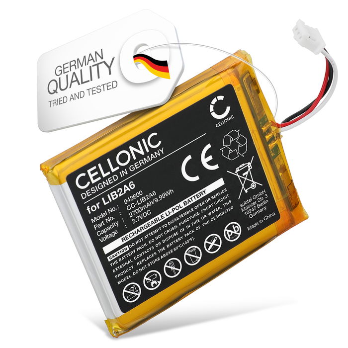 Battery for Visonic B3G-220, BGS-220, Transmitter VLE-320 - LIB2A6 (2700mAh) Replacement battery